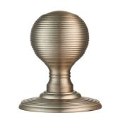 DK37CSN - Carlisle Brass Delamain Reeded Mortice Knobs &lpar;Concealed Fix&rpar; Satin Nickel