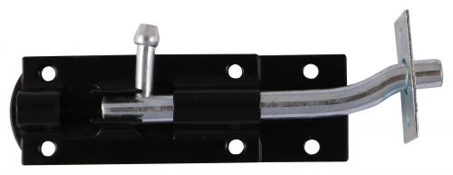Click Here To Enlarge This Photo Of TIMCO TBN4BP - Necked Tower Bolt Black 4"