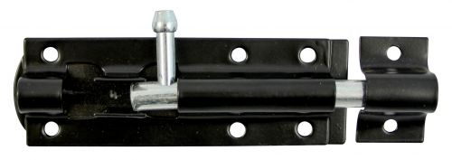 Click Here To Enlarge This Photo Of TIMCO TBS8BP - Straight Tower Bolt Black 8"