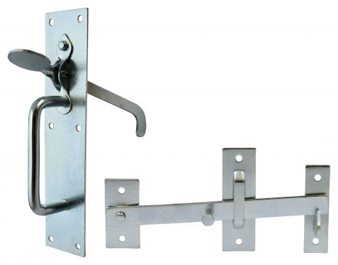 Click Here To Enlarge This Photo Of TIMCO SLMZP - Medium Suffolk Latch Zinc 205 x 45mm