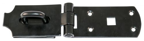 Click Here To Enlarge This Photo Of TIMCO BHS10BP - Heavy Secure Hasp-Staple Black 10"