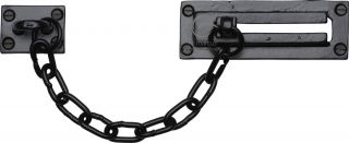 FB108 M&period;Marcus Black Iron Rustic Door Chain