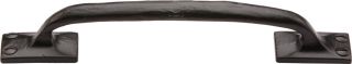 FB1145 210 M&period;Marcus Black Iron Rustic Cabinet Pull Cranked Design 210mm