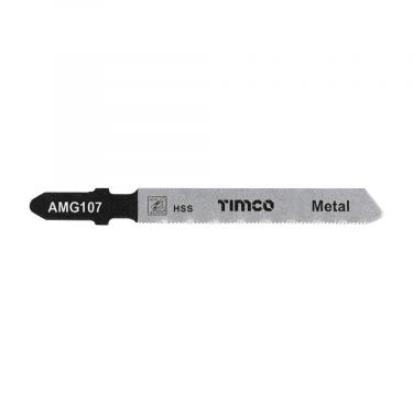 Click Here To Enlarge This Photo Of TIMCO AMG107 - 5pcs HSS Jigsaw Blades for Metal &lpar;T118G Bosc equiv&period;&rpar;
