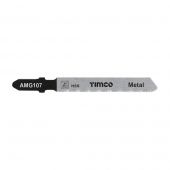 TIMCO AMG107 - 5pcs HSS Jigsaw Blades for Metal &lpar;T118G Bosc equiv&period;&rpar;