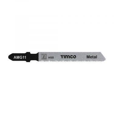 Click Here To Enlarge This Photo Of TIMCO AMG11 - 5pcs HSS Jigsaw Blades for Metal &lpar;T118A Bosc equiv&period;&rpar;