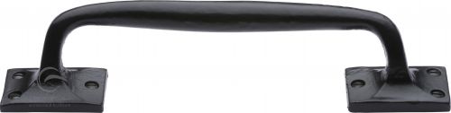 Click Here To Enlarge This Photo Of FB1150 254 M&period;Marcus Black Iron Rustic Door Pull Handle Cranked Design 10"