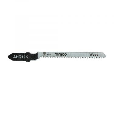 Click Here To Enlarge This Photo Of TIMCO AHC12K - 5pcs HCS Jigsaw Blades for Wood &lpar;T101AO Bosch equiv&period;&rpar;