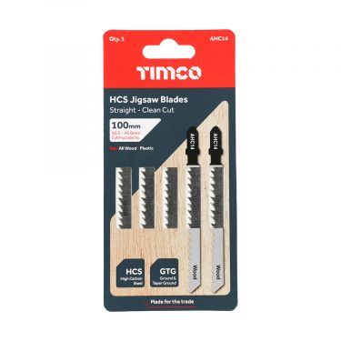 Click Here To Enlarge This Photo Of TIMCO AHC14 - 5pcs HCS Jigsaw Blades for Wood &lpar;T101D Bosch equiv&period;&rpar;