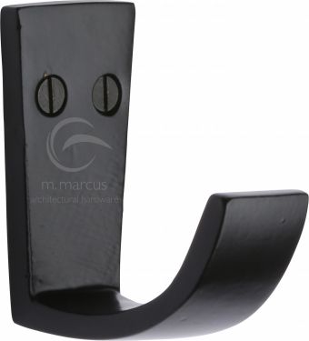 Click Here To Enlarge This Photo Of FB156 M&period;Marcus Black Iron Rustic Single Robe Hook