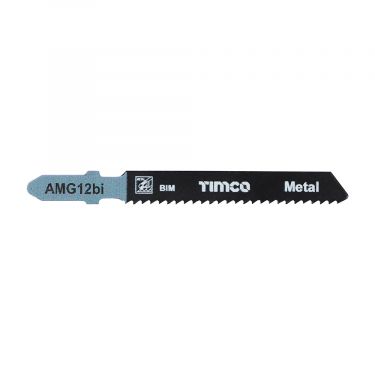 Click Here To Enlarge This Photo Of TIMCO AMG12BI - 5pcs Bi-Met Jigsaw Blades for Metal &lpar;T118BF Bosch equiv&period;&rpar;