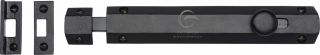 FB1685 203 M&period;Marcus Black Iron Rustic Door Bolt Flat 8"
