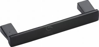 FB317 96 M&period;Marcus Black Iron Rustic Cabinet Pull Bridge Design 96mm ctc