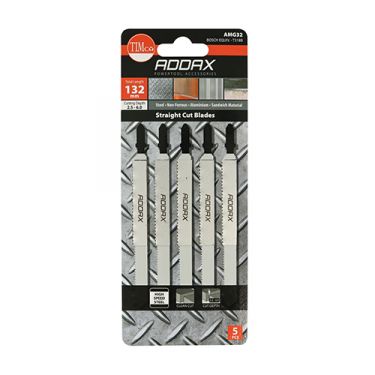 Click Here To Enlarge This Photo Of TIMCO AMG31 - 5pcs HSS Jigsaw Blades for Metal &lpar;T318A Bosc equiv&period;&rpar;