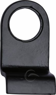 Click Here To Enlarge This Photo Of FB342 M&period;Marcus Black Iron Rustic Round Cylinder Pull