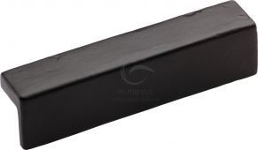 FB347 96 M&period;Marcus Black Iron Rustic Cabinet Pull L Design 96mm ctc