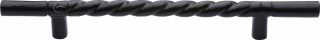 FB349 457 M&period;Marcus Black Iron Rustic Cabinet Pull Rope Design 457mm