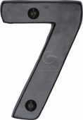 FB351 7 M&period;Marcus Black Iron Rustic Numeral 7 Face Fix 76mm &lpar;3"&rpar;