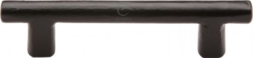 Click Here To Enlarge This Photo Of FB361 96 M&period;Marcus Black Iron Rustic Cabinet Pull Round Bar Design 96mm ctc