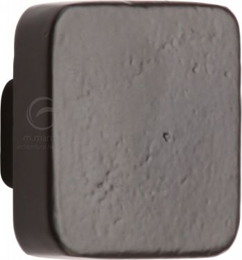 Click Here To Enlarge This Photo Of FB3674 32 M&period;Marcus Black Iron Rustic Cabinet Knob Square Design 32mm