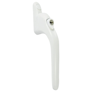 Click Here To Enlarge This Photo Of AS11739 - ASEC Espag Inline Handle With Spindle - White - 30mm Spindle