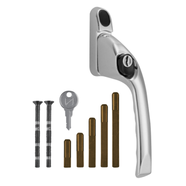 Click Here To Enlarge This Photo Of CH30009 - CHAMELEON Adaptable Multi Spindle Offset Window Espag Handle - Polished Chrome - RH