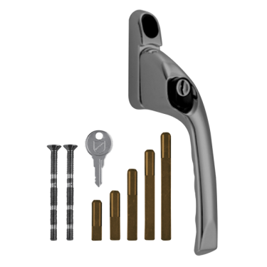 Click Here To Enlarge This Photo Of CH30011 - CHAMELEON Adaptable Multi Spindle Offset Window Espag Handle - Satin Chrome - RH