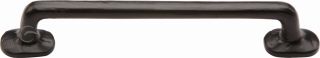 FB376 152 M&period;Marcus Black Iron Rustic Cabinet Pull Traditional Design 152mm ctc