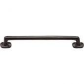 FB376 254 M&period;Marcus Black Iron Rustic Cabinet Pull Traditional Design 254mm ctc