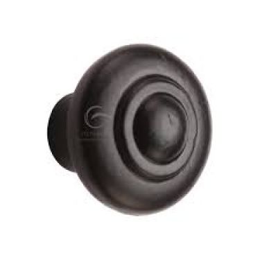 Click Here To Enlarge This Photo Of FB3985 38 M&period;Marcus Black Iron Rustic Cabinet Knob Bead Design 38mm