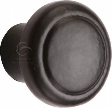 Click Here To Enlarge This Photo Of FB3990 32 M&period;Marcus Black Iron Rustic Cabinet Knob Newport Design 32mm