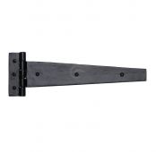FB414 308 M&period;Marcus Black Iron Rustic Strap Hinge 12" &lpar;Pair&rpar;