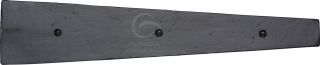 FB416 400 M&period;Marcus Black Iron Rustic Dummy Strap Hinge 15 &frac34;"