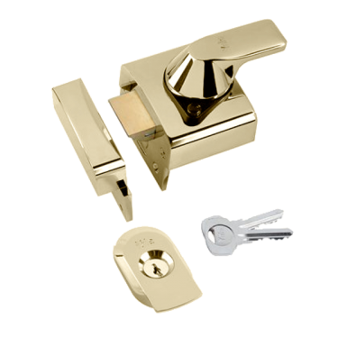 Click Here To Enlarge This Photo Of L26467 - YALE PBS4 Auto Deadlocking Nightlatch 40mm Brasslux