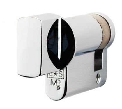 Click Here To Enlarge This Photo Of CYA70445PC - Carlisle Brass Eurospec Euro Profile Single Thumbturn 45mm &lpar;35&sol;10&rpar; Polished Chrome