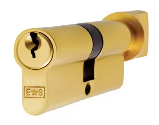 CYA71380PB - Carlisle Brass Eurospec 5 Pin Euro Profile Cylinder & Turn 80mm &lpar;40&sol;40T&rpar; Polished Brass