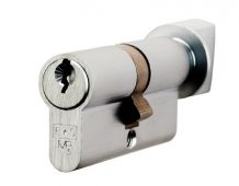CYA71390SC - Carlisle Brass Eurospec 5 Pin Euro Profile Cylinder & Turn 90mm &lpar;45&sol;45T&rpar; Satin Chrome
