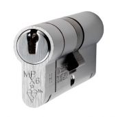 CYX7123550SC - Carlisle Brass Eurospec MPX6 1&ast; British Standard 6 Pin Euro Profile Double Cylinder 85mm &lpar;35&sol;50&rpar; Satin Chrome