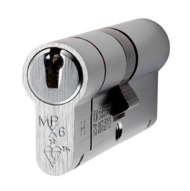 Click Here To Enlarge This Photo Of CYX71280SC - Carlisle Brass Eurospec MPX6 1&ast; British Standard 6 Pin Euro Profile Double Cylinder 80mm &lpar;40&sol;40&rpar; Satin Chrome