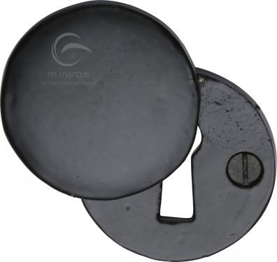 Click Here To Enlarge This Photo Of FB554 M&period;Marcus Black Iron Rustic Covered Keyhole Round