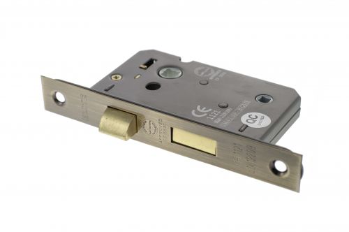 Click Here To Enlarge This Photo Of Atlantic - ALKBATH25AB Mortice Bathroom Lock &lbrack;CE&rsqb; 2&period;5" - Antique Brass
