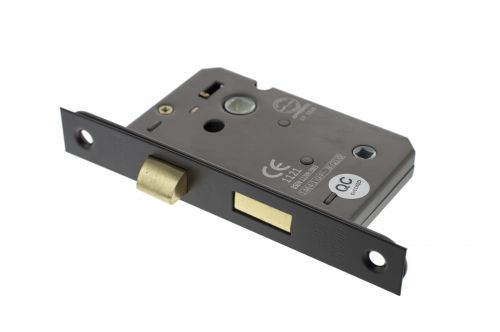 Click Here To Enlarge This Photo Of Atlantic - ALKBATH25MB Mortice Bathroom Lock &lbrack;CE&rsqb; 2&period;5" - Matt Black
