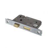 Atlantic - ALKBATH25SC Mortice Bathroom Lock &lbrack;CE&rsqb; 2&period;5" - Satin Chrome