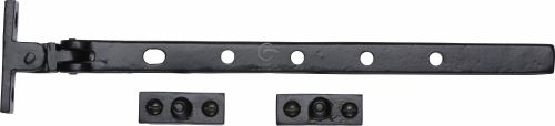 Click Here To Enlarge This Photo Of FB680 305 M&period;Marcus Black Iron Rustic Casement Window Stay 12"
