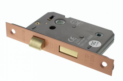 Click Here To Enlarge This Photo Of Atlantic - ALKBATH3USC Mortice Bathroom Lock &lbrack;CE&rsqb; 3" - Urban Satin Copper