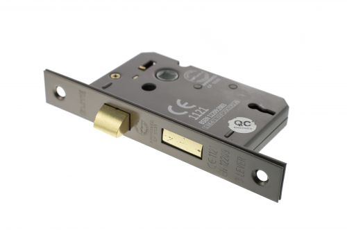 Click Here To Enlarge This Photo Of Atlantic - ALKSASH3LK25BN 3 Lever Key Mortice Sashlock &lbrack;CE&rsqb; 2&period;5" - Black Nickel