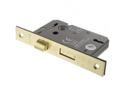 Atlantic - ALKSASH3LK25SB 3 Lever Key Mortice Sashlock &lbrack;CE&rsqb; 2&period;5" - Satin Brass