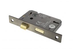 Atlantic - ALKSASH3LK3AB 3 Lever Key Mortice Sashlock &lbrack;CE&rsqb; 3" - Antique Brass