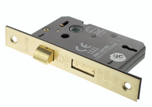 Click Here To Enlarge This Photo Of Atlantic - ALKSASH3LK3SB 3 Lever Key Mortice Sashlock &lbrack;CE&rsqb; 3" - Satin Brass