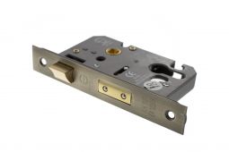 Atlantic - ALKSASHE25MAB Euro Profile Mortice Sashlock &lbrack;CE&rsqb; 2&period;5" - Matt Antique Brass